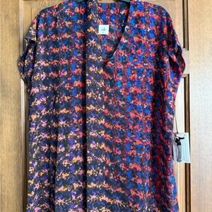 CAbi Colorful Abstract Women's Blouse